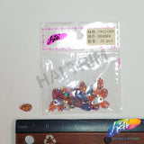 Red Fuchsia AB Meteorite Textured  Resin Stones, #04