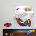Red Fuchsia AB Meteorite Textured  Resin Stones, #04