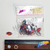Red Fuchsia AB Meteorite Textured  Resin Stones, #04