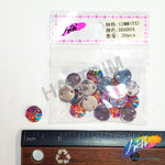 Red Fuchsia AB Meteorite Textured  Resin Stones, #04