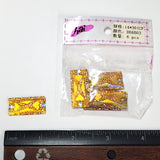 Yellow Gold AB Meteorite Textured Resin Stones, #03