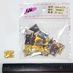Yellow Gold AB Meteorite Textured Resin Stones, #03