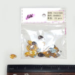 Yellow Gold AB Meteorite Textured Resin Stones, #03