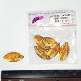 Yellow Gold AB Meteorite Textured Resin Stones, #03