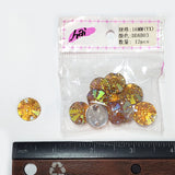 Yellow Gold AB Meteorite Textured Resin Stones, #03