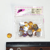 Yellow Gold AB Meteorite Textured Resin Stones, #03