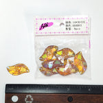 Yellow Gold AB Meteorite Textured Resin Stones, #03