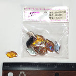 Yellow Gold AB Meteorite Textured Resin Stones, #03