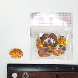 Yellow Gold AB Meteorite Textured Resin Stones, #03