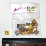 Yellow Gold AB Meteorite Textured Resin Stones, #03