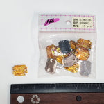 Yellow Gold AB Meteorite Textured Resin Stones, #03
