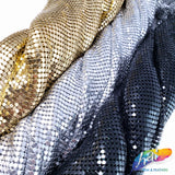 Metallic Chainmail Mesh Fabric