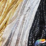 Metallic Chainmail Mesh Fabric