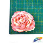 CLOSEOUT! 3D 2-tone Fabric Rose Flower Brooches (2 pieces)