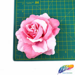 CLOSEOUT! 3D 2-tone Fabric Rose Flower Brooches (2 pieces)