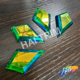 29x48mm Diamond Color AB Resin Stones (4 pieces)