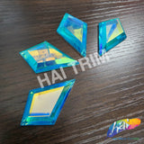 29x48mm Diamond Color AB Resin Stones (4 pieces)
