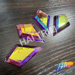 29x48mm Diamond Color AB Resin Stones (4 pieces)