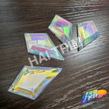 29x48mm Diamond Color AB Resin Stones (4 pieces)