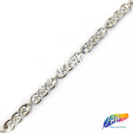 1/2" Spiral Plastic Stud Trim w/ Rhinestones, PST-010