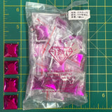 CLOSEOUT! Fuchsia Acrylic Stones (sold per pack), A34