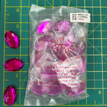 CLOSEOUT! Fuchsia Acrylic Stones (sold per pack), A34