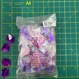 CLOSEOUT! Purple Acrylic Stones (sold per pack), A20