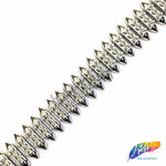 7/8" Silver Spike Plastic Stud Trim, PST-081