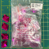 CLOSEOUT! Fuchsia Acrylic Stones (sold per pack), A34