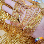 12" Long Bugle Beaded Fringe, FR-021
