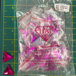 CLOSEOUT! Fuchsia Acrylic Stones (sold per pack), A34
