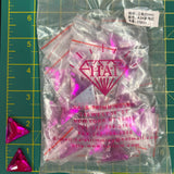 CLOSEOUT! Fuchsia Acrylic Stones (sold per pack), A34