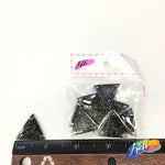 Black Glitter Resin Stones, YF02