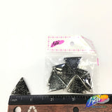 Black Glitter Resin Stones, YF02