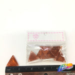 Orange Glitter Resin Stones, YF15