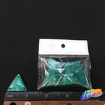 Teal Glitter Resin Stones, YF22