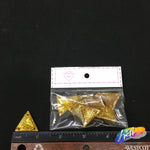 Yellow Glitter Resin Stones, YF44
