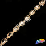 5/8" Gold Octagon Plastic Stud Trim, PST-093