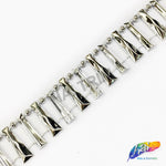 1 1/8" Trapezoid Plastic Stud Trim, PST-014