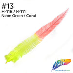 18-20" Two Tone Bleached Dyed Ostrich Nandu