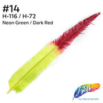 18-20" Two Tone Bleached Dyed Ostrich Nandu