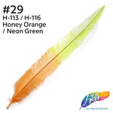 18-20" Two Tone Bleached Dyed Ostrich Nandu