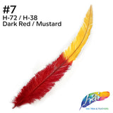 18-20" Two Tone Bleached Dyed Ostrich Nandu