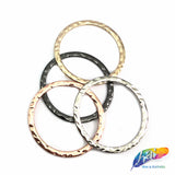 2" Flat Metal Carved O Rings