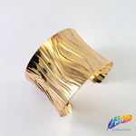 Fancy Gold Metal Cuffs - Style A (sold per piece)