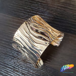 Fancy Gold Metal Cuffs - Style A (sold per piece)