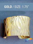 Fancy Gold Metal Cuffs - Style A (sold per piece)