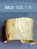 Fancy Gold Metal Cuffs - Style A (sold per piece)