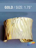 Fancy Gold Metal Cuffs - Style A (sold per piece)