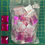 CLOSEOUT! Fuchsia Acrylic Stones (sold per pack), A34